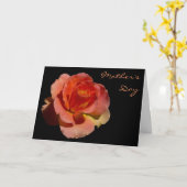Orange Rose 2 Muttertag Karte (Gelbe Blume)