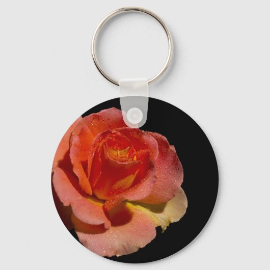 Orange Rose 2 Schlüsselanhänger (Vorderseite)