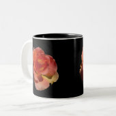 Orange Rose 2 Zweifarbige Tasse (Vorderseite Links)