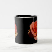 Orange Rose 2 Zweifarbige Tasse (Mittel)