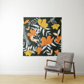 Orange Rose: Abstrakt botanisch. Wandteppich (Beispiel)