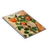 Orange Rose Art Prayer Journal Notizblock (Rechte Seite)