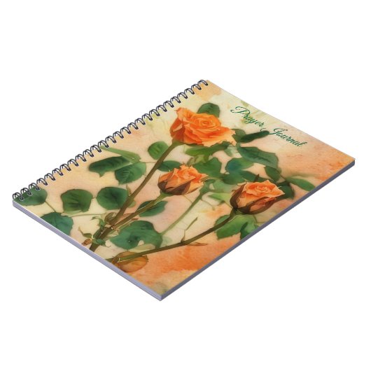 Orange Rose Art Prayer Journal Notizblock (Linke Seite)