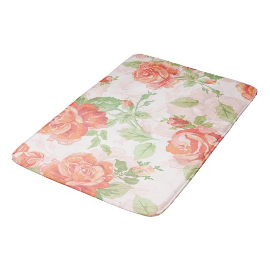 Orange Rose Badematte (Schrägansicht)