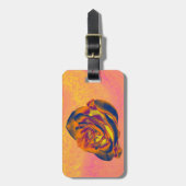 Orange Rose Bag Tag Gepäckanhänger (Vorderseite vertikal)
