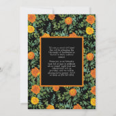 Orange Rose Black Foto Abschluss Ankündigung (Rückseite)