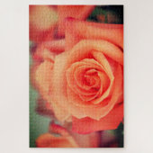 Orange Rose blüht Puzzle (Vertikal)