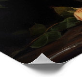 Orange Rose Blume Art Print Poster (Ecke)