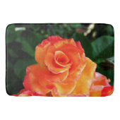 Orange Rose Blume Badematte (Vorderseite)