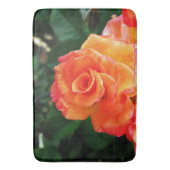 Orange Rose Blume Badematte (Vorderseite Vertikal)