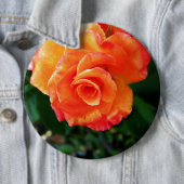 Orange Rose Blume Button (Beispiel)