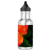 Orange Rose Blume Edelstahlflasche (Rechts)