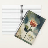 Orange Rose Blume Goethe Eternate Journal Notizblock (Innen)