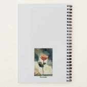 Orange Rose Blume Goethe Eternate Journal Notizblock (Rückseite)