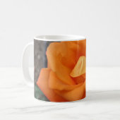 Orange Rose Blume Kaffeetasse (Vorderseite Links)