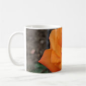 Orange Rose Blume Kaffeetasse (Links)