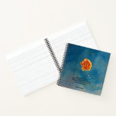 Orange Rose Blume Karma Quote Blue Sky Journal Notizblock (Innenseite)