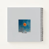 Orange Rose Blume Karma Quote Blue Sky Journal Notizblock (Rückseite)
