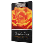 Orange Rose Blume Klemmbrett (Links)