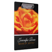 Orange Rose Blume Klemmbrett (Rechts)