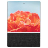 Orange Rose Blume Klemmbrett (Rückseite)