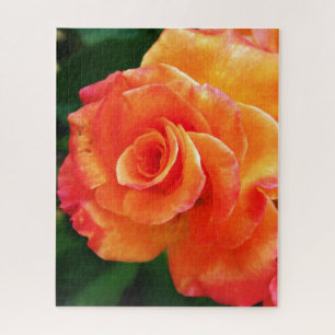 Orange Rose Blume Puzzle