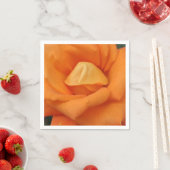 Orange Rose Blume Servietten (Beispiel)