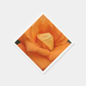 Orange Rose Blume Servietten (Ecke)