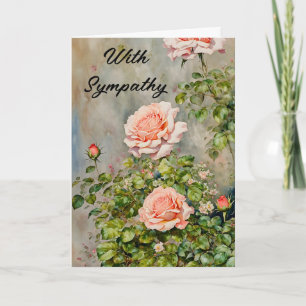 Orange Rose Blumengarten Sympathie Karte