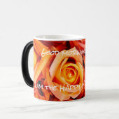Orange Rose Bouquet Tasse (Vorderseite Links)