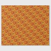 Orange Rose Bud Geschenkpapier (Flach)