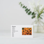 Orange Rose Business Card Visitenkarte (Stehend Vorderseite)