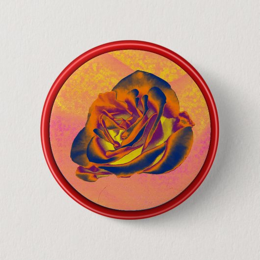 Orange-Rose Button (Vorderseite)