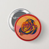 Orange-Rose Button (Vorne & Hinten)