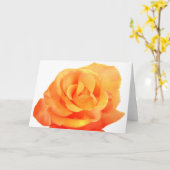 Orange Rose Card Karte (Gelbe Blume)