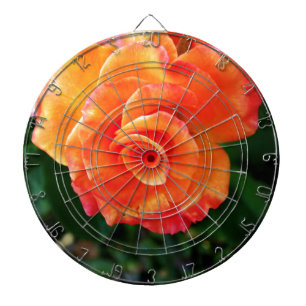 Orange Rose Dartscheibe