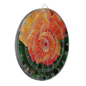 Orange Rose Dartscheibe (Vorderseite Links)