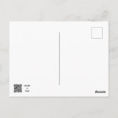 Orange Rose Denken Sie an Sie Postkarte (Rückseite)