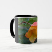 Orange Rose Floral 2 Tasse (Vorderseite Links)
