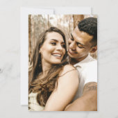 Orange Rose Floral Wedding Save The Date (Rückseite)