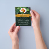 Orange Rose, Florist, Floristrische Werbung Flyer (Gruppe)