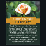Orange Rose, Florist, Floristrische Werbung Flyer<br><div class="desc">Orange Rose,  Florist,  Floristrische Werbung Flyer von der Business Card Store.</div>