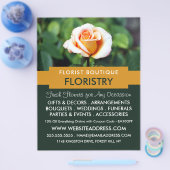 Orange Rose, Florist, Floristrische Werbung Flyer (Einzeln)