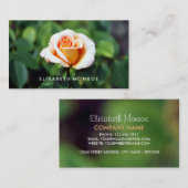Orange Rose, Floristry Visitenkarte (Vorne/Hinten)