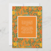 Orange Rose Foto Abschluss Ankündigung (Rückseite)