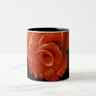 Orange Rose Fotografie Zweifarbige Tasse