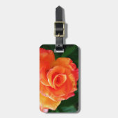 Orange Rose Gepäckanhänger (Vorderseite vertikal)