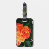 Orange Rose Gepäckanhänger (Rückseite vertikal)