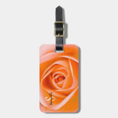 Orange Rose Gepäckmarke Gepäckanhänger (Vorderseite vertikal)