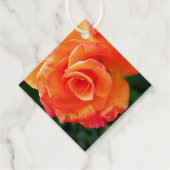 Orange Rose Geschenkanhänger (Rückseite)